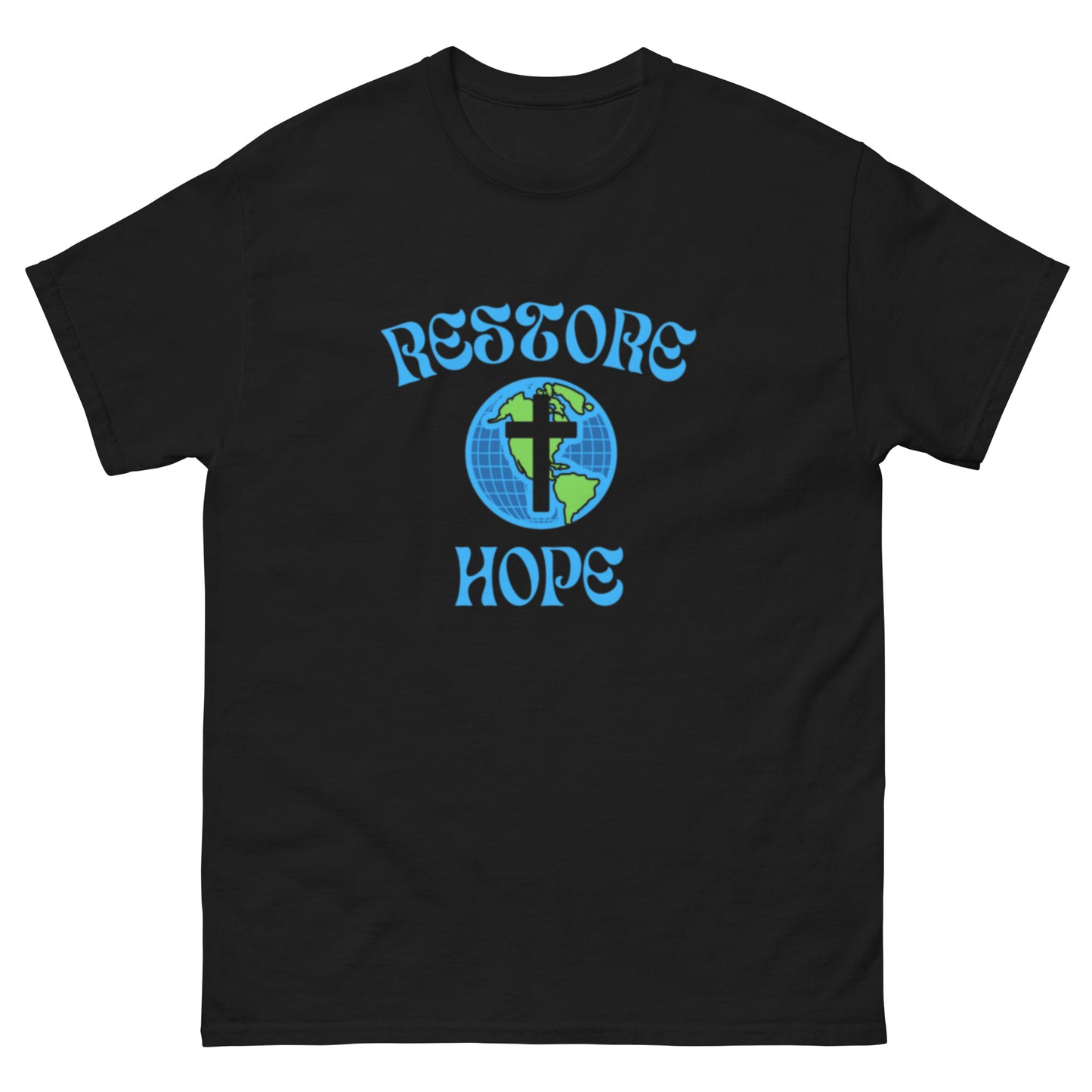 "Restore Hope" Tee - White / Black