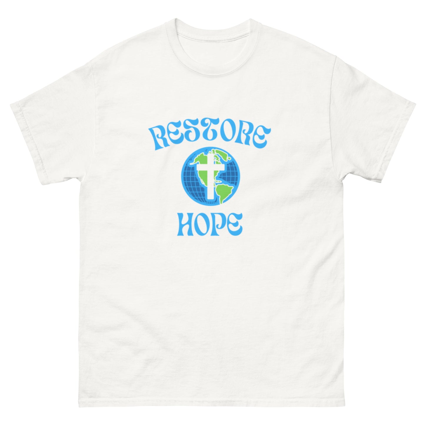 "Restore Hope" Tee - White / Black