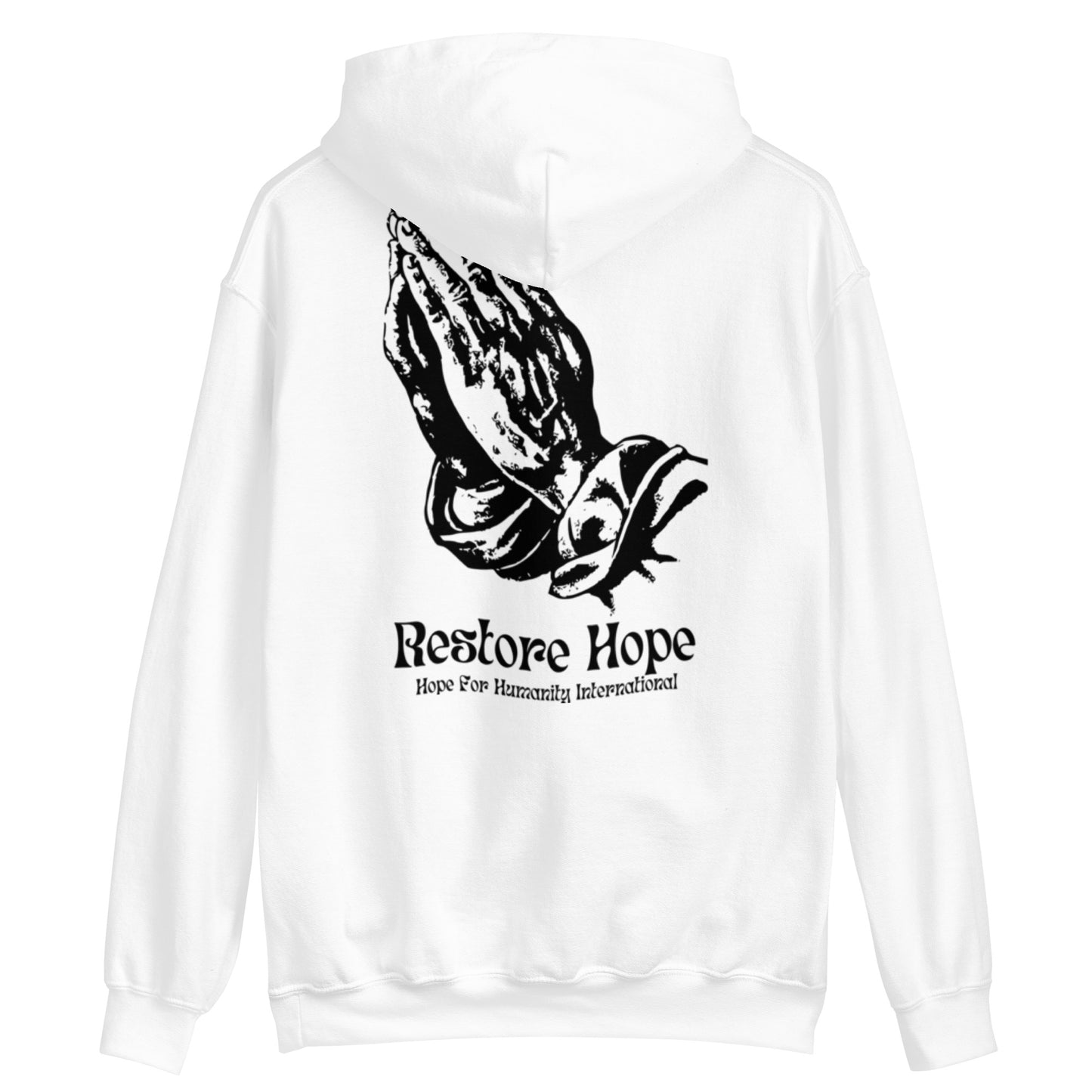 "Restore Hope" Prayer Hoodie - White